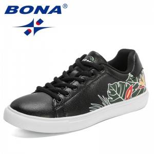 BONA 2022 New Designers Classics Skateboarding Shoes Women High Quality Antiskid Walking Sports Shoes Ladies Casual Sneakers